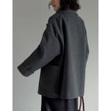 フェイクウールルーズシルエットダブルテーラードジャケット | Re:EDIT | 詳細画像24