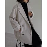 フェイクウールルーズシルエットダブルテーラードジャケット | Re:EDIT | 詳細画像30