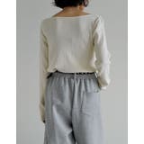 [2025AW COLLECTION]2WAYオフショルリブニットトップス | Re:EDIT | 詳細画像13 
