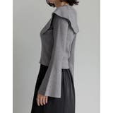 ビッグカラーフレアスリーブ配色or無地リブニットプルオーバー | Re:EDIT | 詳細画像30 