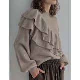 [2025AW COLLECTION]アシメフリルニットプルオーバー | Re:EDIT | 詳細画像9 