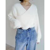 アイボリー(604) | シャギーカシュクールニットプルオーバー | Re:EDIT