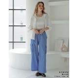 [低身長/高身長サイズ有]マルチストライプブロードカーゴパンツ | Re:EDIT | 詳細画像13 