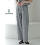 [低身長/高身長サイズ有]マルチストライプブロードカーゴパンツ | Re:EDIT | 詳細画像17 