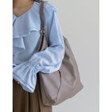 グレージュ(603) | フェイクレザーVカットトートバッグ | Re:EDIT