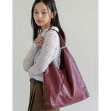 フェイクレザーVカットトートバッグ | Re:EDIT | 詳細画像7