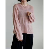 ピンク(507) | [2025AW COLLECTION]ギャザーニットトップス | Re:EDIT