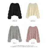 [2025AW COLLECTION]ギャザーニットトップス | Re:EDIT | 詳細画像18 