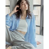 ブルー(511) | ストライプシアーシャツ | Re:EDIT