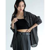 ストライプシアーシャツ | Re:EDIT | 詳細画像2