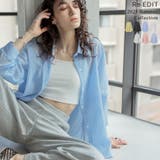 ストライプシアーシャツ | Re:EDIT | 詳細画像1