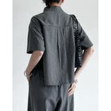 [接触冷感]冷感デニムクロップド半袖シャツ | Re:EDIT | 詳細画像21 