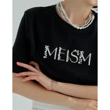 スムース刺繍ロゴエンブロイダリ―パールTシャツ | Re:EDIT | 詳細画像12