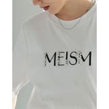 スムース刺繍ロゴエンブロイダリ―パールTシャツ | Re:EDIT | 詳細画像21