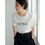 スムース刺繍ロゴエンブロイダリ―パールTシャツ | Re:EDIT | 詳細画像22