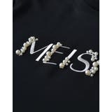 スムース刺繍ロゴエンブロイダリ―パールTシャツ | Re:EDIT | 詳細画像26