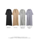 スカーフ付き無地orストライプデシン生地シャツワンピース | Re:EDIT | 詳細画像18