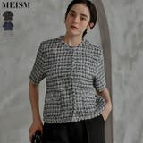 [MEISM by Re:EDIT]ツイードorデニムライクハーフスリーブジャケ… | Re:EDIT | 詳細画像1 