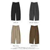 [低身長/高身長サイズ有]ツイルウエスト切り替えバレルレッグパンツ | Re:EDIT | 詳細画像18 
