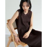 [低身長サイズ有][インナー付き]メッシュニットワンピース | Re:EDIT | 詳細画像11 
