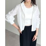 無地orチェック柄クロップドシャツ | Re:EDIT | 詳細画像3