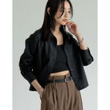 無地orチェック柄クロップドシャツ | Re:EDIT | 詳細画像4