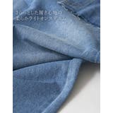 [低身長/高身長サイズ有]コットンデニムスカートレイヤードライクパンツ | Re:EDIT | 詳細画像9 