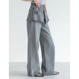 [低身長/高身長サイズ有]コットンデニムスカートレイヤードライクパンツ | Re:EDIT | 詳細画像28 