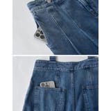 [低身長/高身長サイズ有]サスペンダー付きツータックワイドデニムパンツ | Re:EDIT | 詳細画像22 