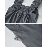 [低身長/高身長サイズ有]リネンライクショルダーギャザーサロペット | Re:EDIT | 詳細画像29 