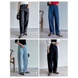 [大きいサイズ有]チノorデニムエアリーストレッチバレルレッグパンツ | Re:EDIT | 詳細画像14 