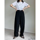 [大きいサイズ有]チノorデニムエアリーストレッチバレルレッグパンツ | Re:EDIT | 詳細画像16 