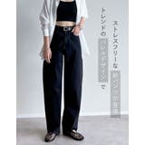 [大きいサイズ有]チノorデニムエアリーストレッチバレルレッグパンツ | Re:EDIT | 詳細画像3 