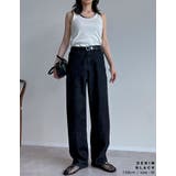 [大きいサイズ有]チノorデニムエアリーストレッチバレルレッグパンツ | Re:EDIT | 詳細画像38 