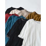 ワイドリブカットソーメロー半袖Tシャツ | Re:EDIT | 詳細画像2
