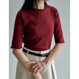 ワイドリブカットソーメロー半袖Tシャツ | Re:EDIT | 詳細画像4