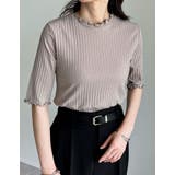 ワイドリブカットソーメロー半袖Tシャツ | Re:EDIT | 詳細画像6