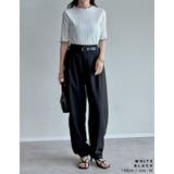 ワイドリブカットソーメロー半袖Tシャツ | Re:EDIT | 詳細画像22