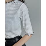 ワイドリブカットソーメロー半袖Tシャツ | Re:EDIT | 詳細画像24