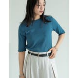 ワイドリブカットソーメロー半袖Tシャツ | Re:EDIT | 詳細画像30