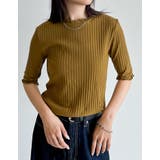 ワイドリブカットソーメロー半袖Tシャツ | Re:EDIT | 詳細画像36