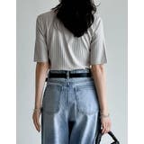 ワイドリブカットソー半袖Tシャツ | Re:EDIT | 詳細画像30