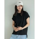ワイドリブカットソーフレンチスリーブTシャツ | Re:EDIT | 詳細画像2