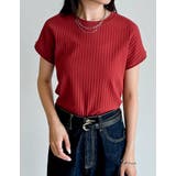 ワイドリブカットソーフレンチスリーブTシャツ | Re:EDIT | 詳細画像5