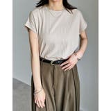 ワイドリブカットソーフレンチスリーブTシャツ | Re:EDIT | 詳細画像26