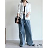 [UVカット]天竺Vネックカーディガン | Re:EDIT | 詳細画像13 