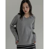 [2025AW COLLECTION]アルパカタッチVネックニットプルオーバー | Re:EDIT | 詳細画像4 