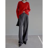 [2025AW COLLECTION]アルパカタッチVネックニットプルオーバー | Re:EDIT | 詳細画像36 