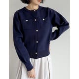 金釦スポンジニットカーディガン | Re:EDIT | 詳細画像10