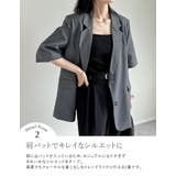リネンライク半袖テーラードジャケット | Re:EDIT | 詳細画像11
